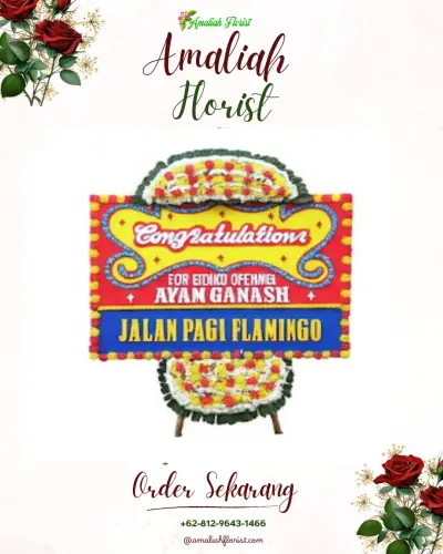 Bunga Papan Congratulation di Lembah Lubuk Manik